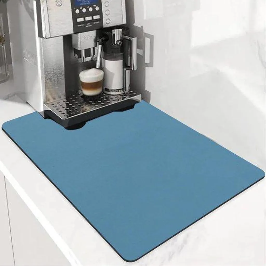 Tapis anti-éclaboussures pour machine à café en silicone ultra-absorbant