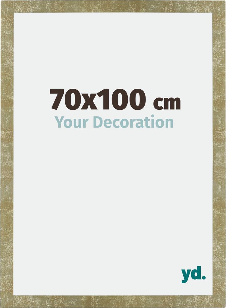 Bilderrahmen, 70x100 cm, Gold Antik, MDF, Mura