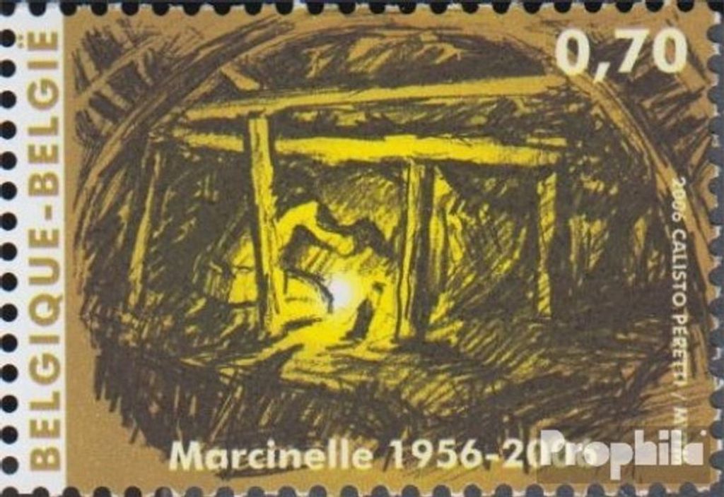 Briefmarken Belgien 2006 Mi 3595 (kompl.Ausg.) postfrisch Bergwerkkatastrophe