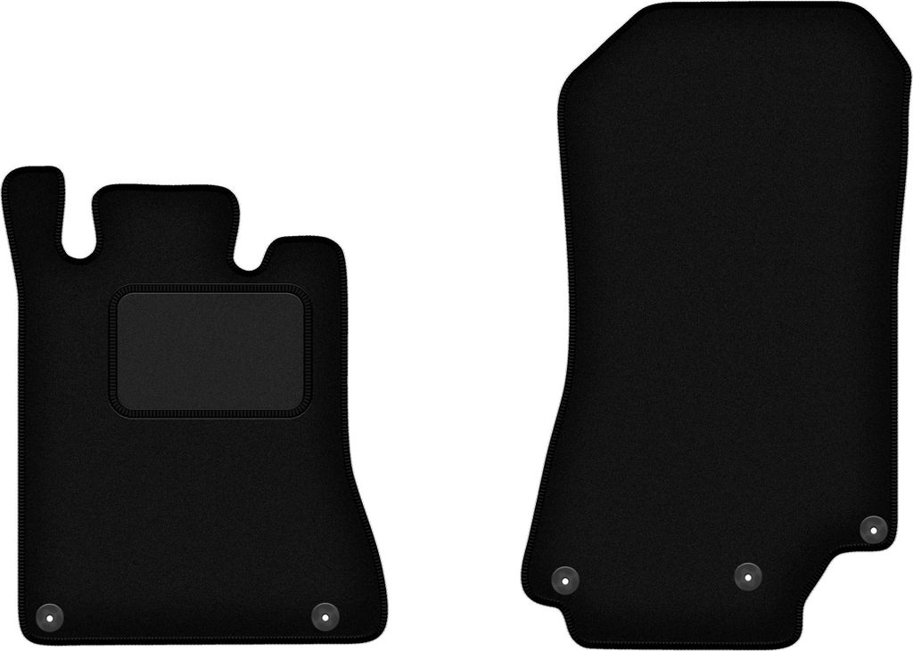 Schwarze Veloursmatten für: Mercedes SL R129 500 SL (1989-2001)