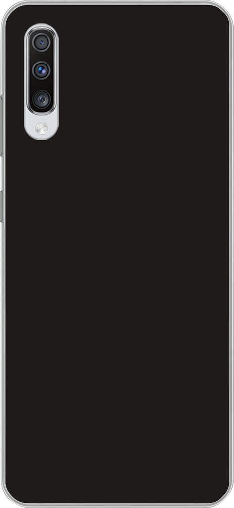 MuchoWow Handyhülle Schutzhülle Hülle für Telefoonhoesje Samsung Galaxy A70 Grau - Herbst - Jahreszeiten - Farben Silikon Softcase Handy Hül...