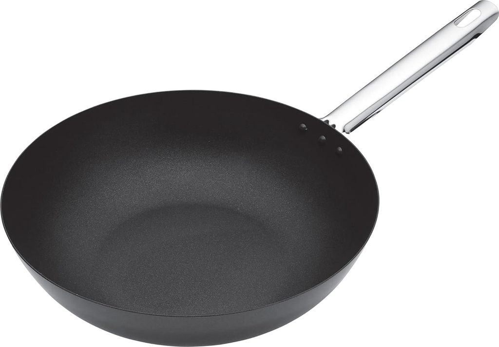 Professionelle Antihaft-Wok - induktionsgeeignet - 30 cm - Kohlenstoffstahl
