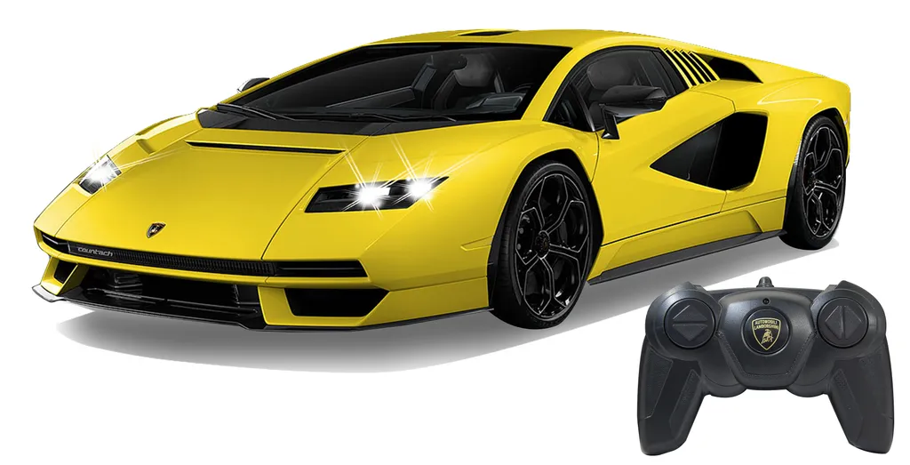 Voiture de sport télécommandée Lamborghini Countach LPI 800-4 1:16 Jaune
