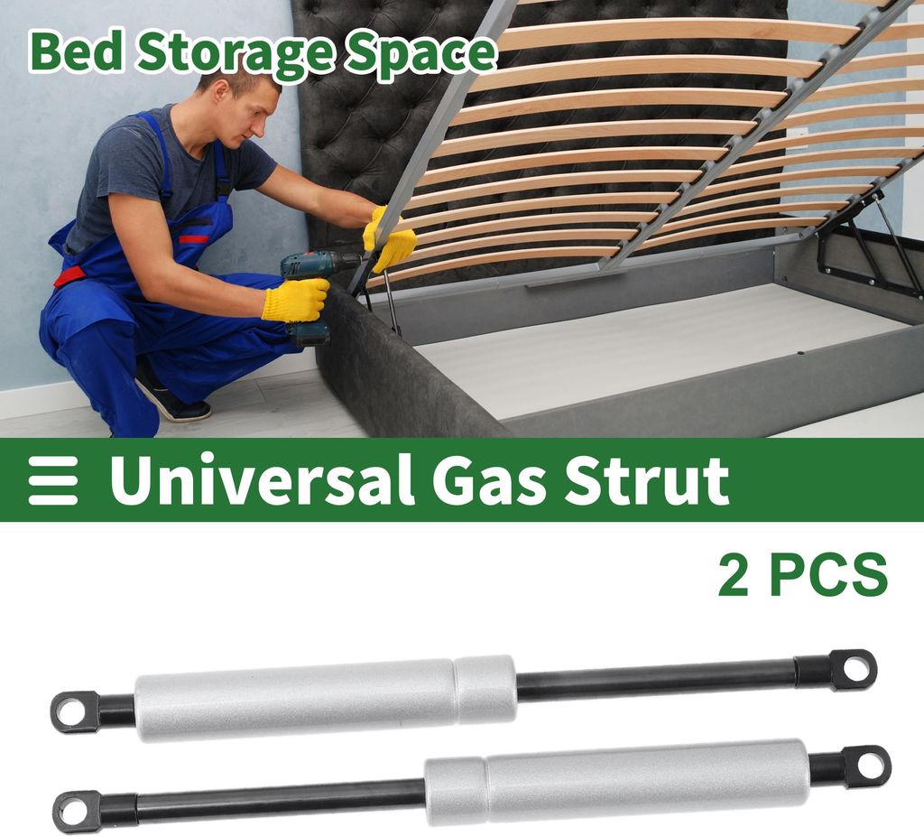 250mm/9.84" Gasdruckfedern 600N Gasfedern Silberton Kohlenstoffstahl 2 Stücke Wohnmobil Auto Werkzeugkasten Deckel Aufbewahrungsbox Abdeckung Schr...
