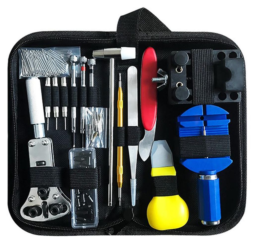 147-teiliges Uhren-Reparatur-Werkzeug-Set, Wartungs-Set, Uhren-BackCase-Öffner, Batteriewechsel-Werkzeug, professioneller Uhrmacher
