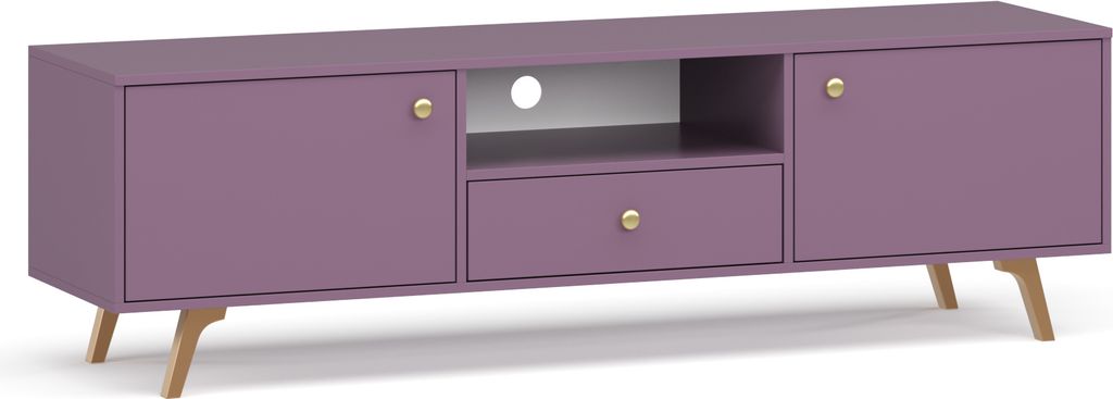 Albello TV-Lowboard SELLY Mediaschrank, TV-Schrank für das Wohnzimmer, Stilvoll RTV-Schrank vom Hersteller, rtv Rosa 160x47,5x41 cm