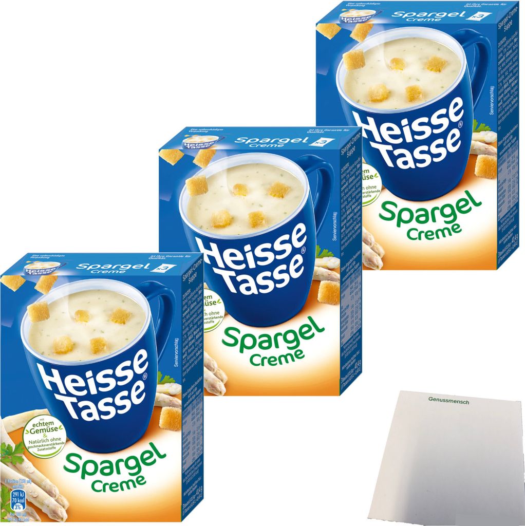 Erasco Heisse Tasse Spargel-Creme 3er Pack (9 Beutel a Produktbild 