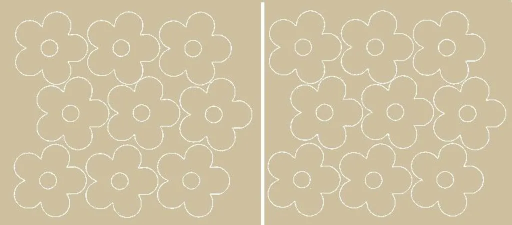 Adesivi per Finestre Fiori Beige 18 pz - Decorazione Facile e Bella