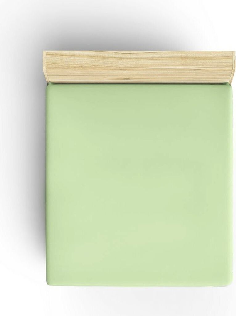 L'Essentiel Linge de Maison, Light Green, Ranforce Einzel-Spannbettlaken (FR) (IT) (ES) (DE), Hellgrün, 100% BAUMWOLLE, 90 x 200+30 cm