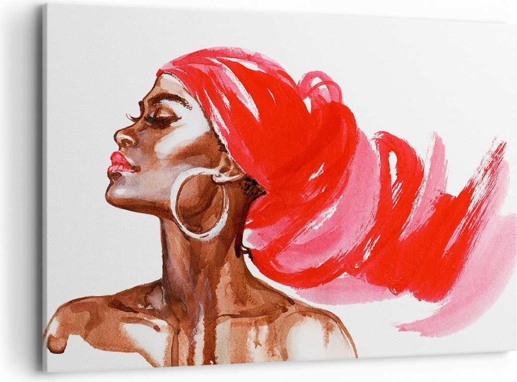 Bild auf Leinwand - Leinwandbild - frau modern - 100x70cm - Produktbild 