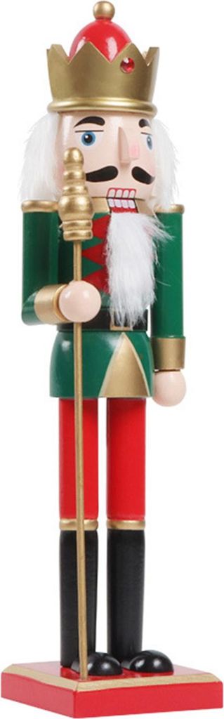 Großer Nussknacker aus Holz, ideal als Weihnachtsbaumschmuck oder zur Dekoration von Hotelzimmern.