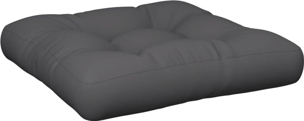 Palettenkissen Anthrazit 60x61,5x10 cm Stoff