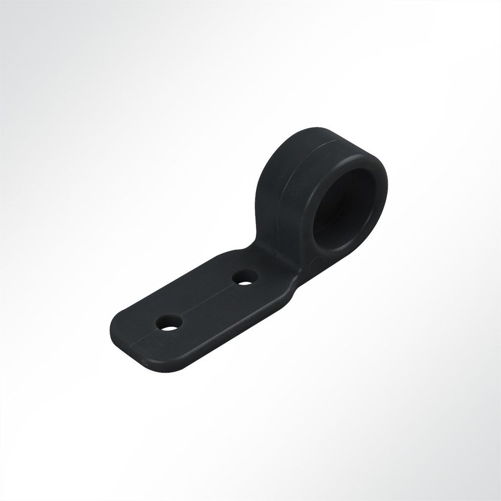 Lysel Kunststoff Planenhaken geschlossen, (BxL) 20x63mm in Schwarz (10 Stück)