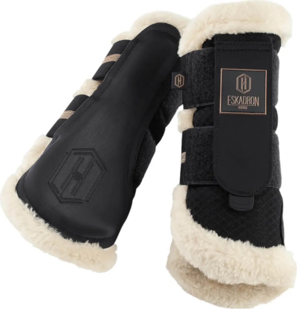 Eskadron Heritage 2024 Ghette a Rete Fauxfur Nero L per Dressage