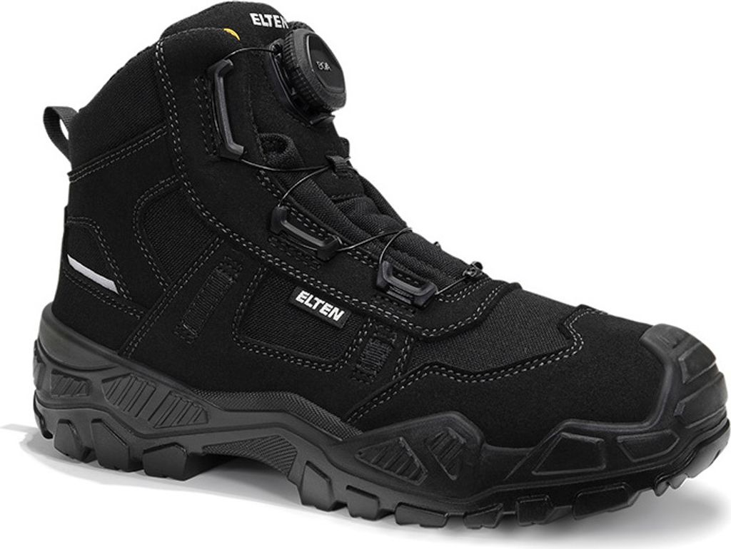 ELTEN Sicherheitsstiefel MIKE BOA® black Mid ESD S3S Gr. 43 Produktbild 1