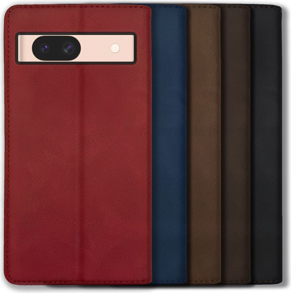 Bookstyle 'Premium' Schutzhülle Klapphülle Schutztasche Etui Cover für Google Pixel 8A - Schwarz