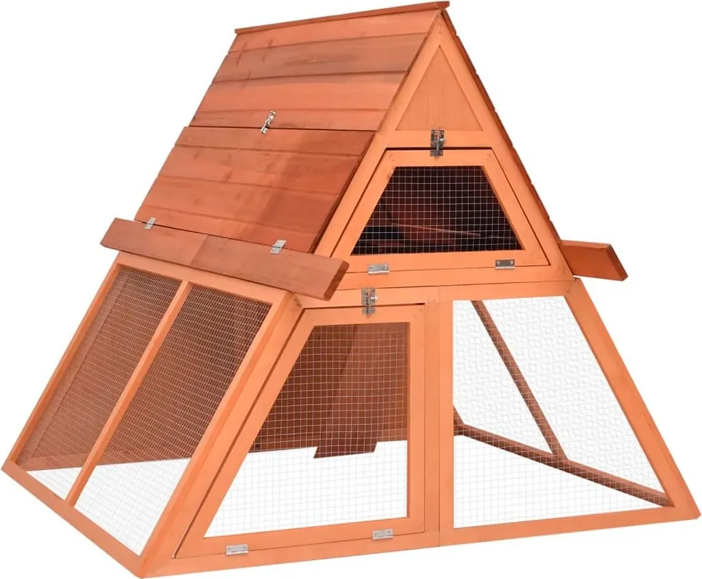 Clapier anti-prédateurs en bois massif 152cm : l'abri sûr pour lapins