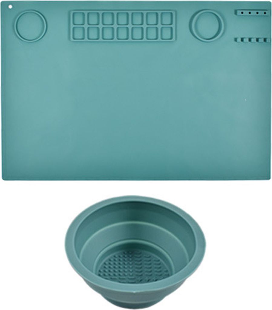 1 Set Malmatte Wasserdicht Elastizität Faltbar Anti-Kratzer DIY Silikon Rillen Design Zeichenblock Schulzubehör