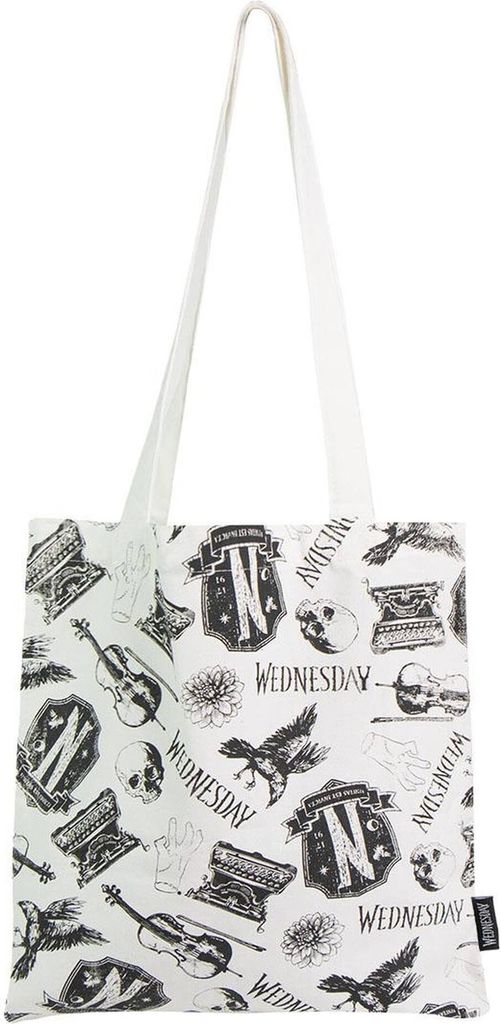 Wednesday Stofftragetasche Wiederverwendbare Einkaufstasche Shopper