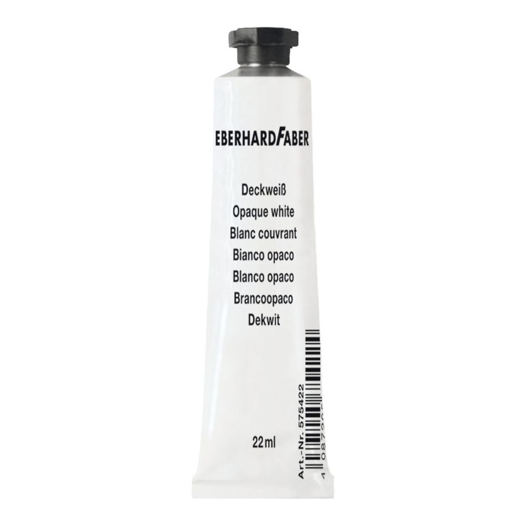 EBERHARD FABER Blanc couvrant EFA Color tube de 22 ml Image du produit 