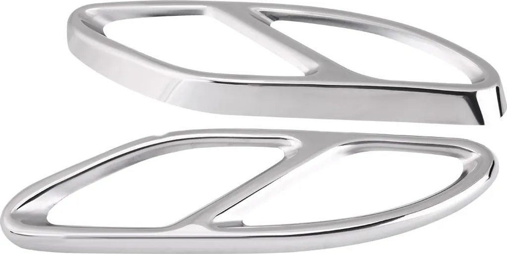Copriterminali Scarico Argento Mercedes Classe A W176 2016-2019 Coppia