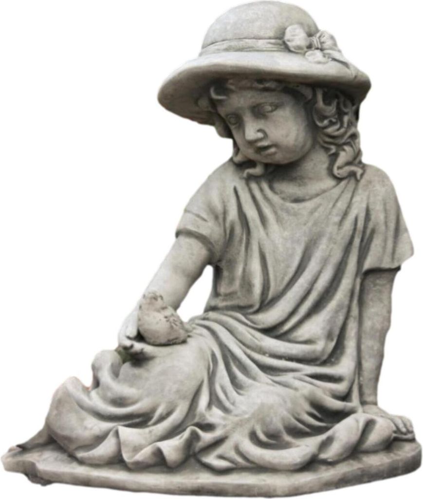 Schönes Mädchen Madline aus Steinguss Neu Frostfest Produktbild 