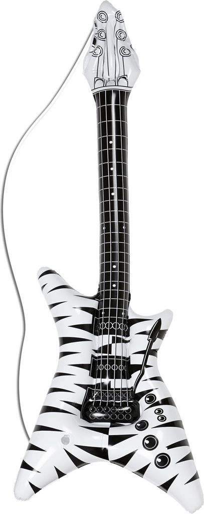 Aufblasbare Gitarre, Zebra, 92 cm 1 Stk. Produktbild 