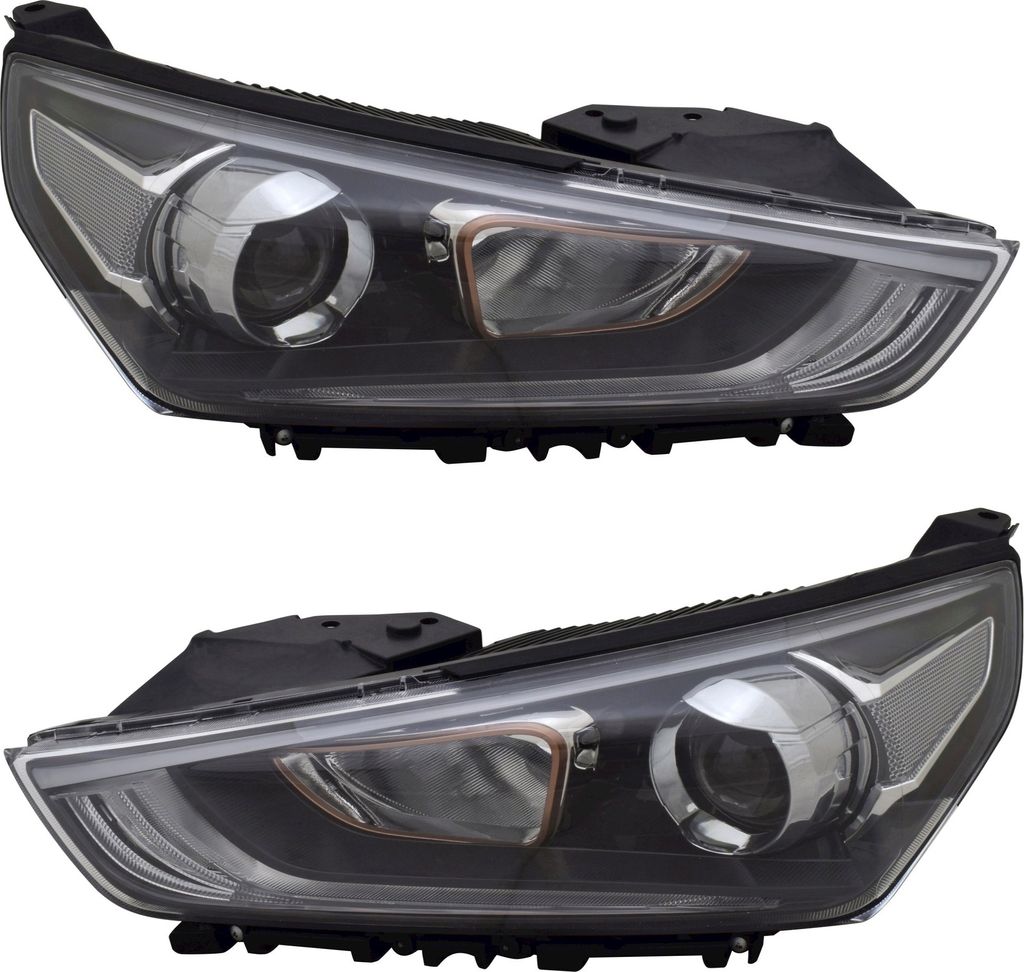 TYC Scheinwerfer Set für Hyundai Ioniq 2016- H7 HB3 Bronze Halogen LWR Stellmoto