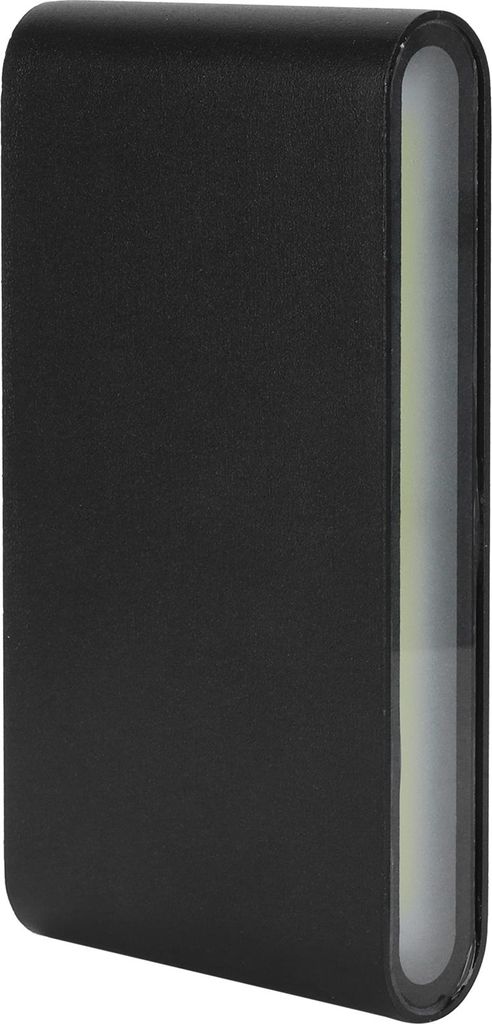 LED Wall Lamp 12W COB Aluminum Outdoor Garden Light Fixture IP65 Waterproof AC85-265V(Black Shell White Light )