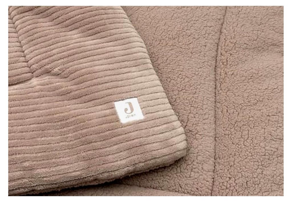 Krabbeldecke für Babys – Cloudy Rib – Milky Coffee – Laufgittereinlage – 75x95 cm –