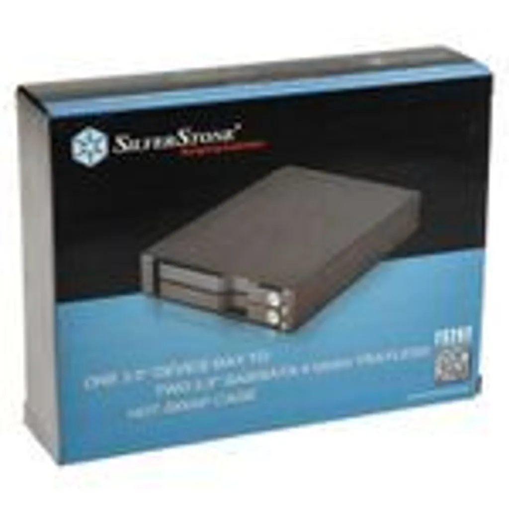 Backplane Silverstone SST-FS202B Boîtier Mobile pour 2 Disques 3.5p - 12