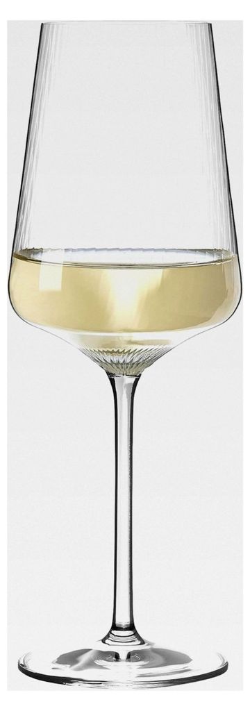 Weißweinglas 400 ml - Serie Sonnenschliff - 2 Stück im Geschenk-Set, modern - Hergestellt in Deutschland