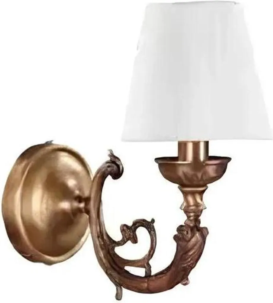 Applique Murale Blanche et Or pour Ambiance Chambre et Couloir de Luxe