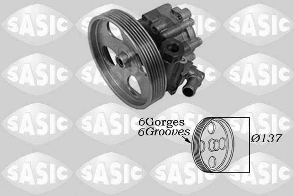 SASIC 7070057 Servolenkung Pumpe Servopumpe passend für PEUGEOT PARTNER Tepee Hydraulisch