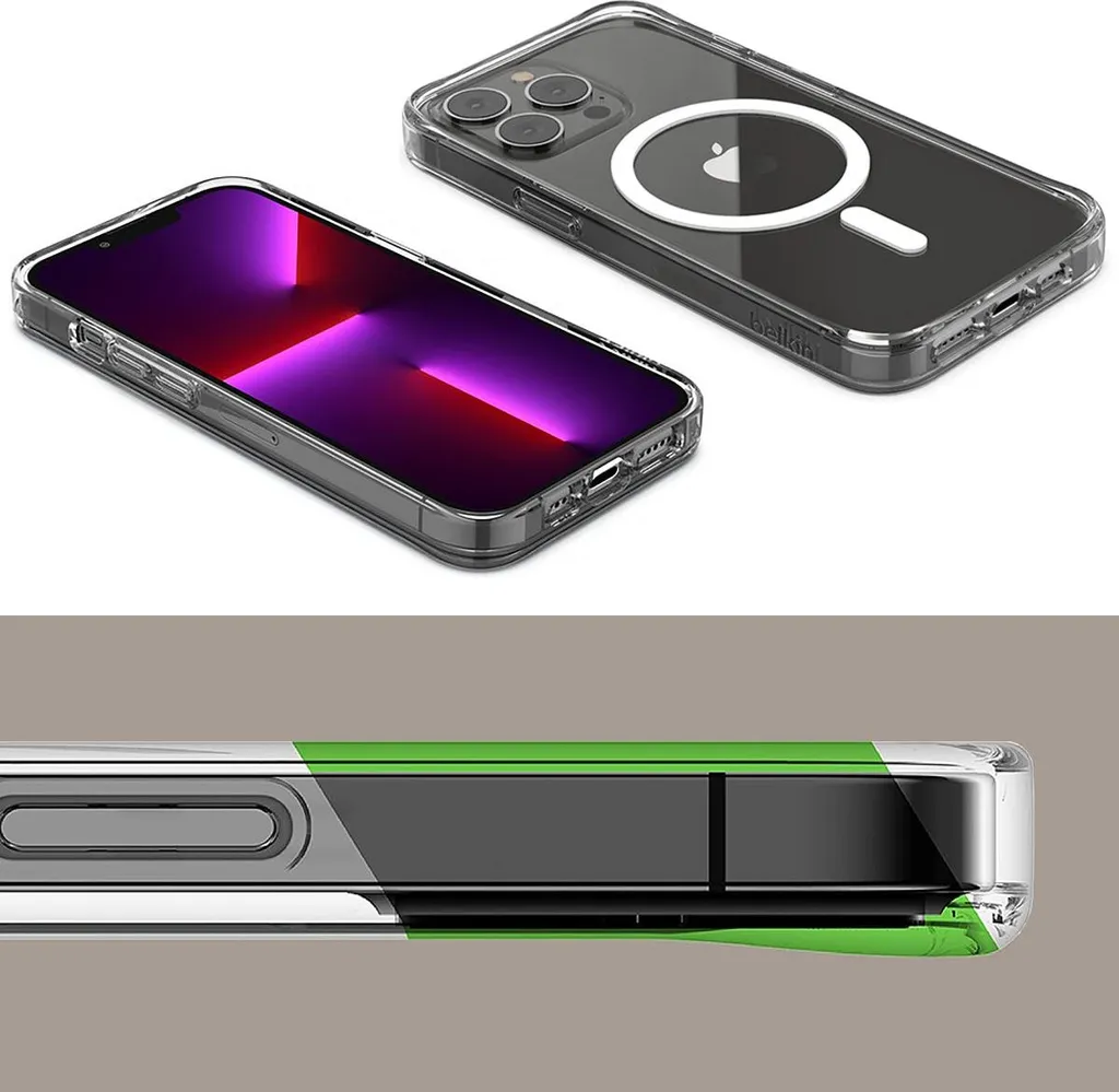 Coque de protection transparente pour iPhone 13 Pro Belkin SheerForce - 11
