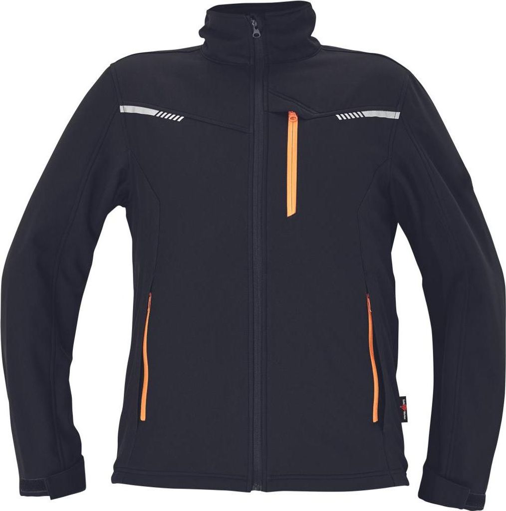 Cerva Softshelljacke Amerikanisch Schwarz XL