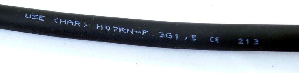 CEE Adapter Camping Kupplung auf Schuko Stecker H07RN-F 3G1,5mm² / 3G2,5mm² 5-50m, Querschnitt:3x1.5mm², Länge:5m