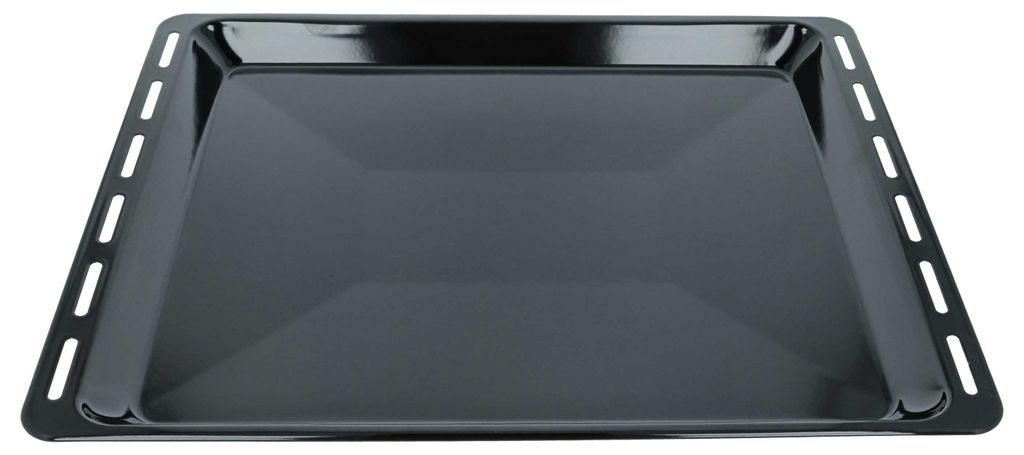 vhbw Backblech Ersatz für Beko Z1432X3 für Backofen - 46,5 x 37 x 3 cm, Antihaftbeschichtet Schwarz