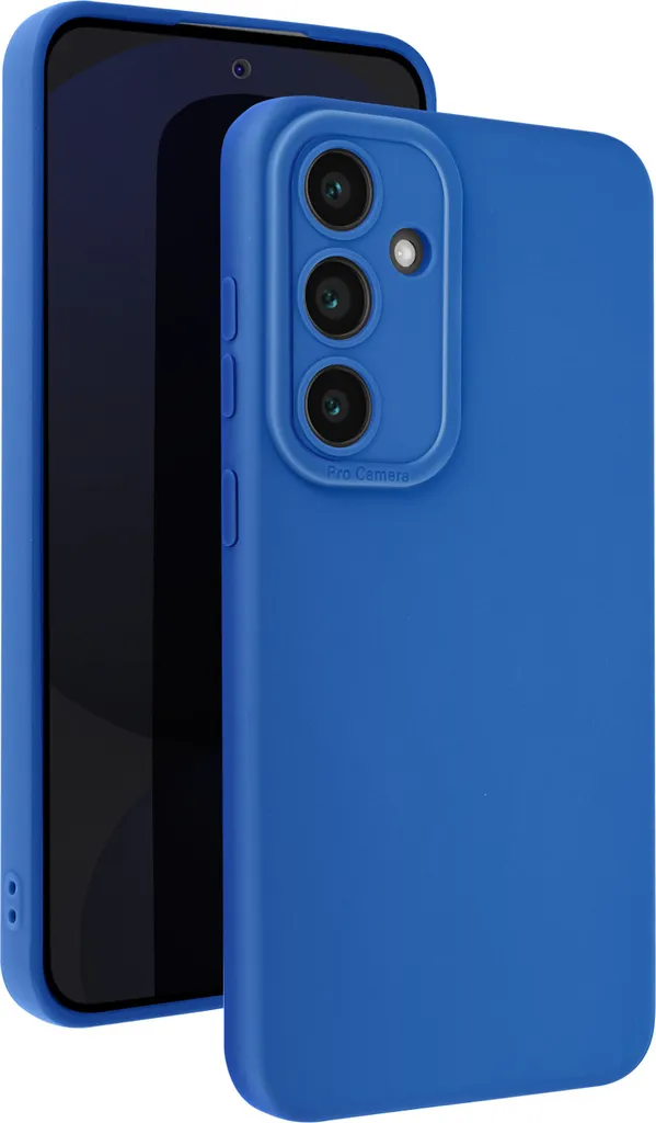 Avizar, Custodia in silicone SoftGlow per Samsung Galaxy S24 FE, fotocamera protetta, blu