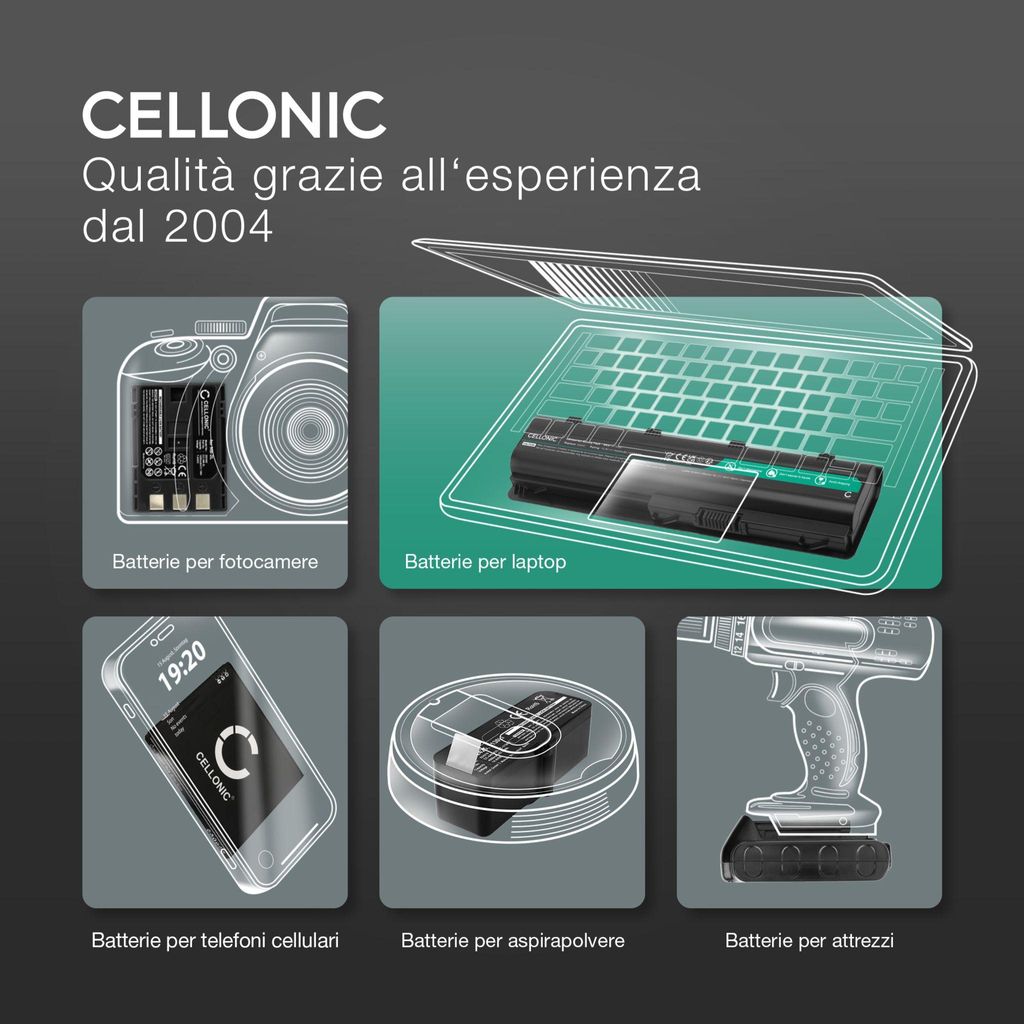 CELLONIC, Batteria Per Tecnologia Domestica, Compatibile Con DAITEM