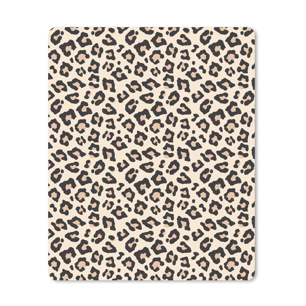 MuchoWow Mauspad Mousepad Pantherdruck - Schwarz - Rosa 30x40 cm - Mousepads - Maus Mat - Pad - Mausunterlage - Mausmatten