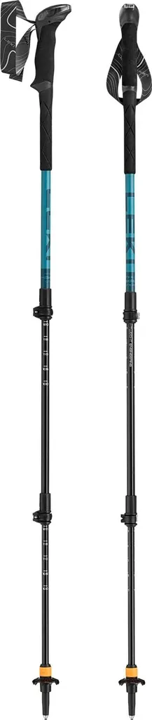 Bâtons de randonnée Makalu Lite AS 100-135 cm en vert et bleu foncé