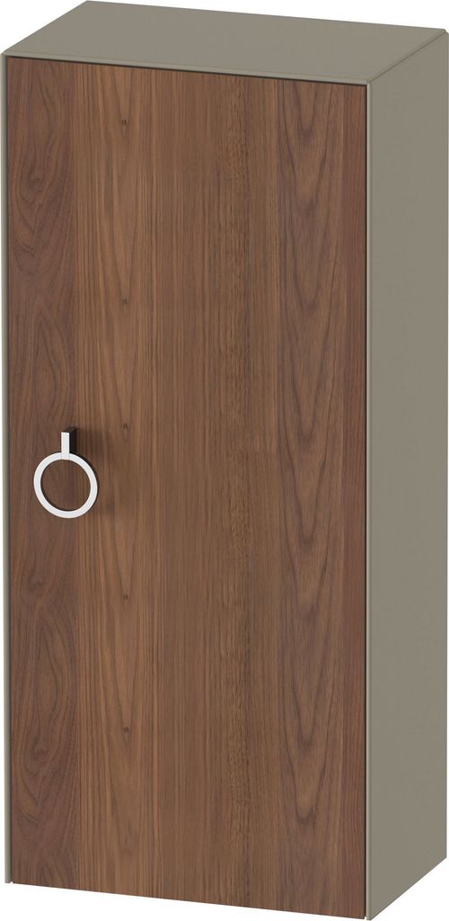 Duravit White Tulip Halbhochschrank, Breite 400 x Tiefe 240mm, eine Tür Anschlag rechts mit Griff, WT1323R77H2