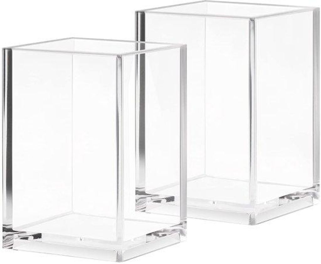 Acryl 2er Set transparenter Büroständer Bürobedarf, Büroorganisation, Schreibtisch Organizer