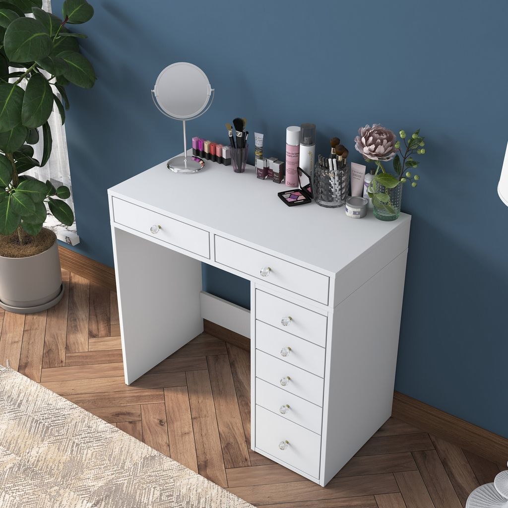 Skye Decor, BJ108 - 2437, Schminktische, Weiß, 90 x 81,6 x 44,5 cm