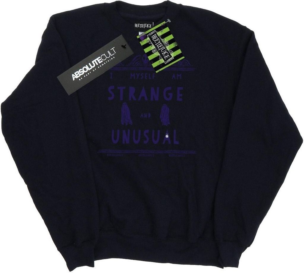 Beetlejuice - "Strange And Unusual" Sweatshirt für Damen BI3137 (L) (Schwarz)