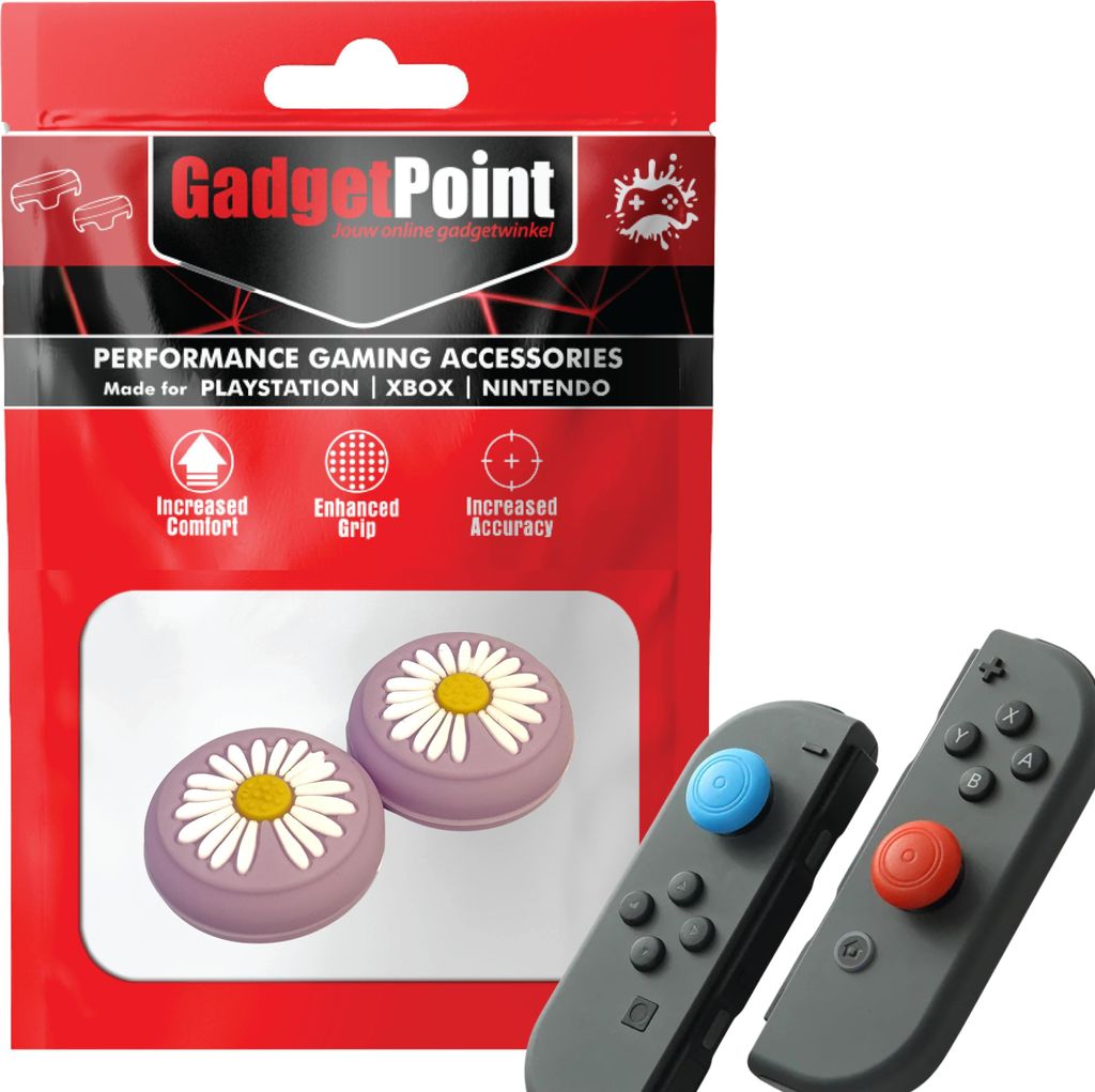 Thumbgrips - Thumb Grips voor Nintendo Switch Joy-Con Controllers - Gaming Thumbgrips - Performance Anti-Slip Thumbsticks - Bescherming Accessoires...