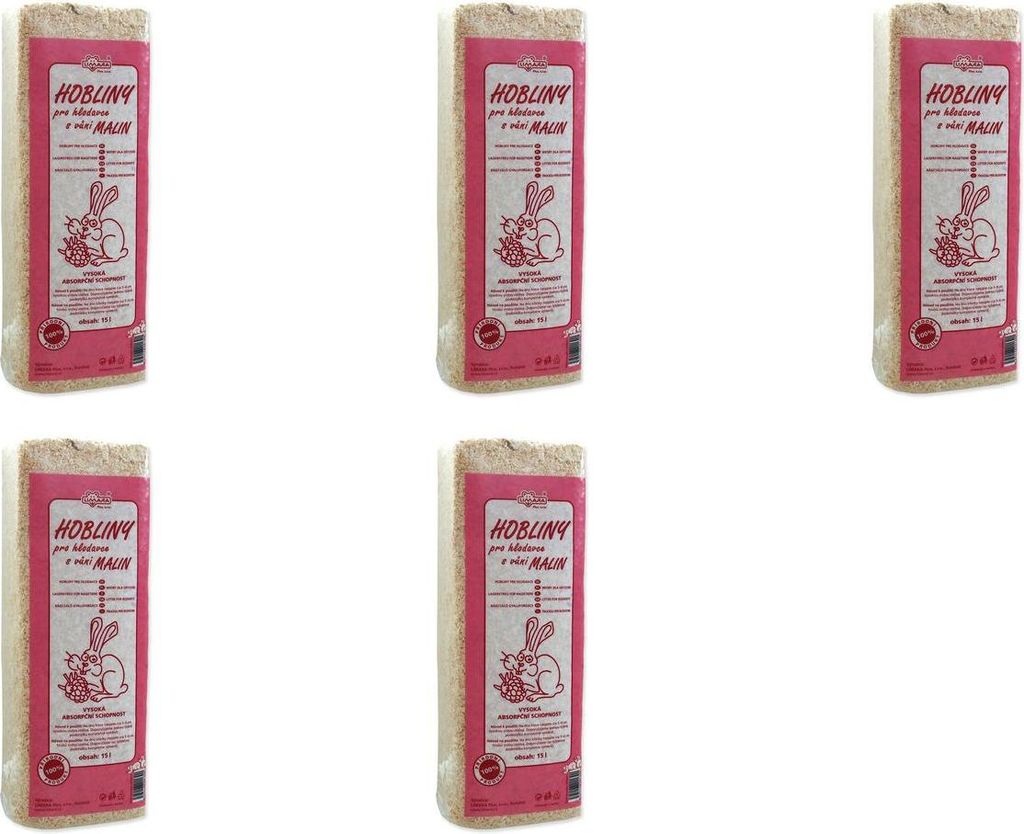 Hobelspäne mit Himbeerduft 15l / Packung 5 Stk.