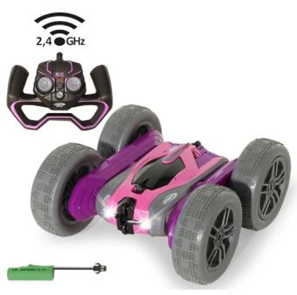 Voiture télécommandée de cascade SpinX Jamara rose rotative à 360° - 13