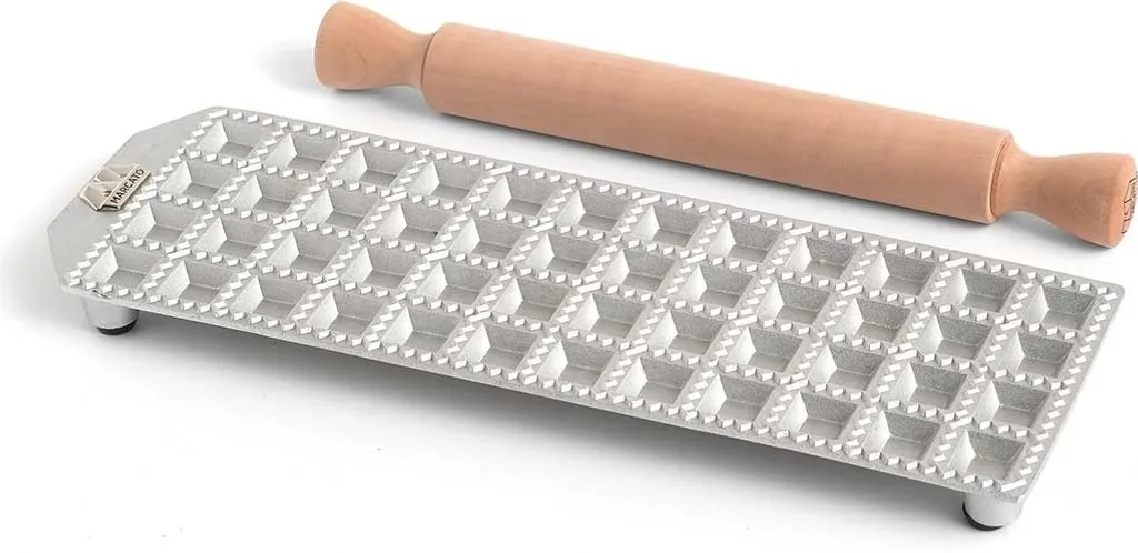 Marcato RA-Q25X48-CLS Moule à Ravioli 48 Petits Carrés Aluminium